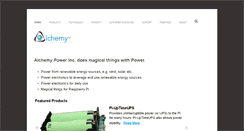 Desktop Screenshot of alchemy-power.com