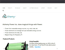 Tablet Screenshot of alchemy-power.com